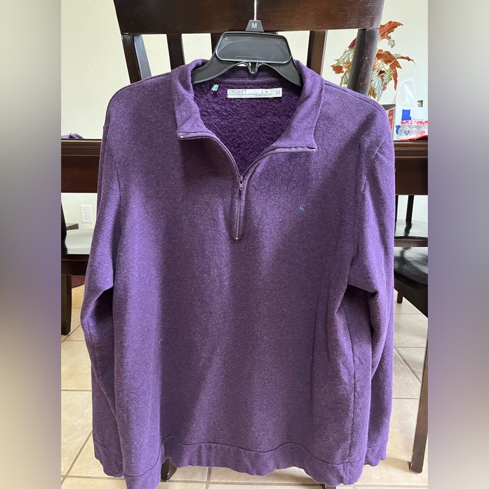Large Purple Criquet Polo Pullover